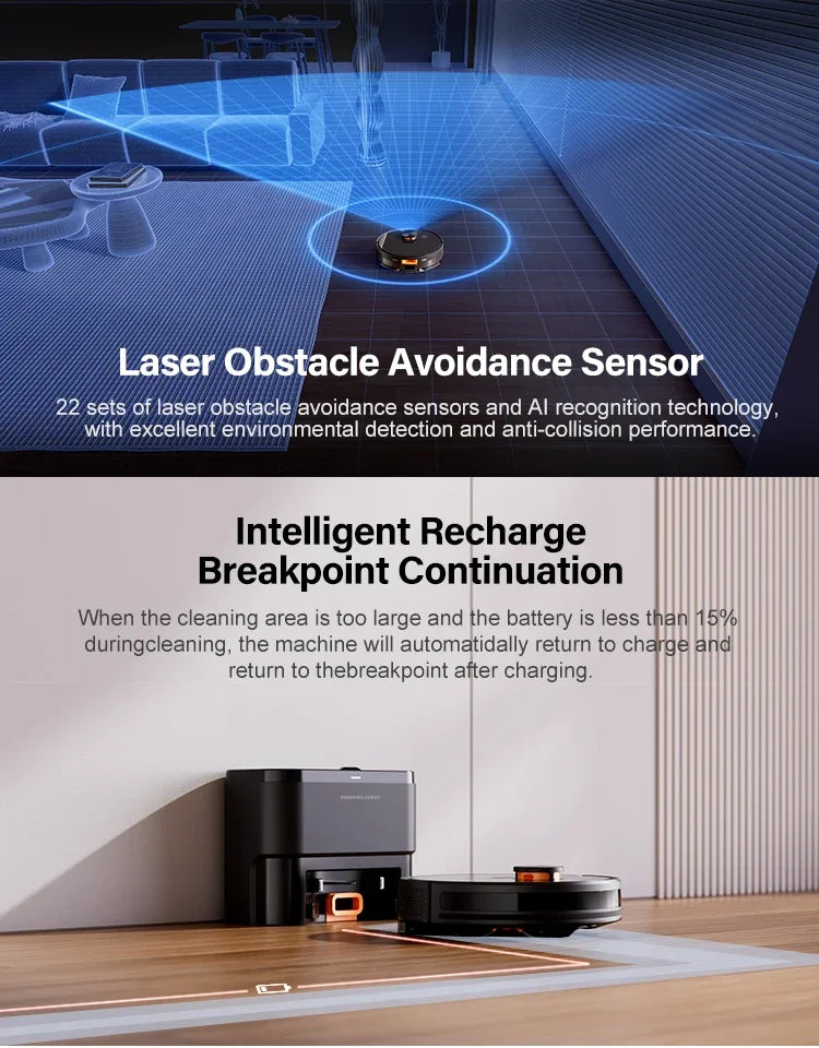 Purerobo X7-D LDS Robot Vacuum Cleaner – Auto Emptying