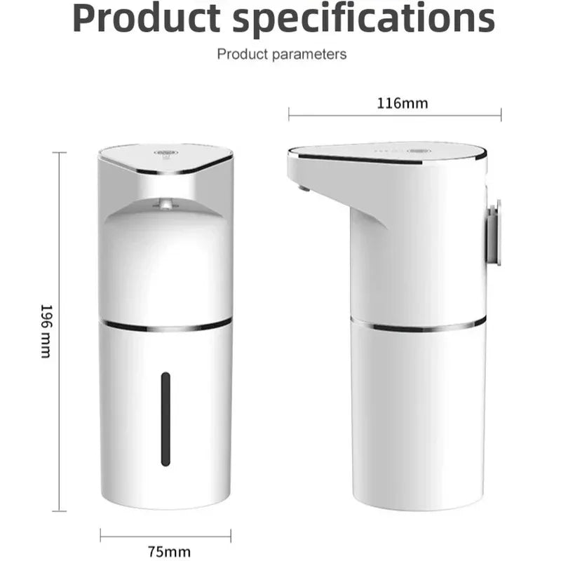 Touchless Automatic Soap Dispenser – 400ml Foam Dispenser with Type-C Charging