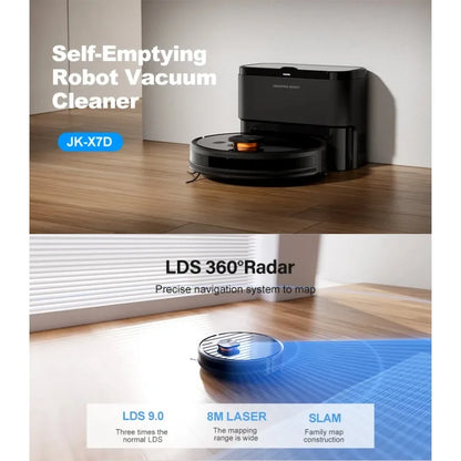 Purerobo X7-D LDS Robot Vacuum Cleaner – Auto Emptying