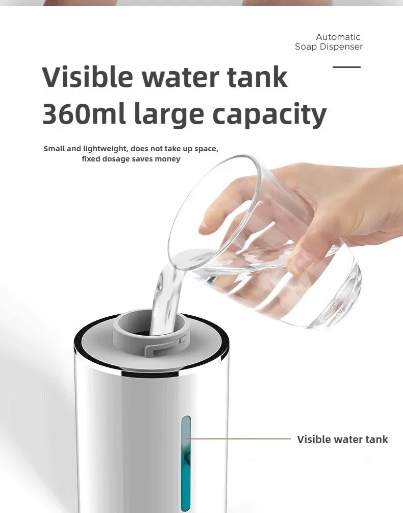 Touchless Automatic Soap Dispenser – 400ml Foam Dispenser with Type-C Charging