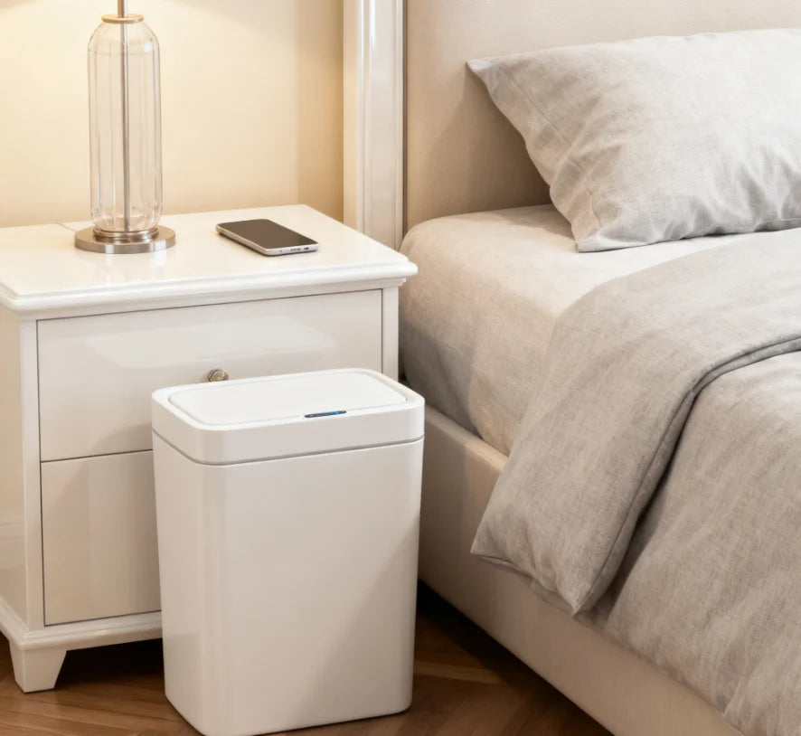 Touchless Smart Sensor Trash Can – 15L with Auto Bagging