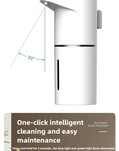 Touchless Automatic Soap Dispenser – 400ml Foam Dispenser with Type-C Charging