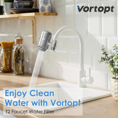 HOMEFISH Faucet Water Filter | Stainless Steel | NSF Certified | Reduces Lead & Chlorine