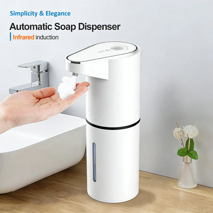 Touchless Automatic Soap Dispenser – 400ml Foam Dispenser with Type-C Charging
