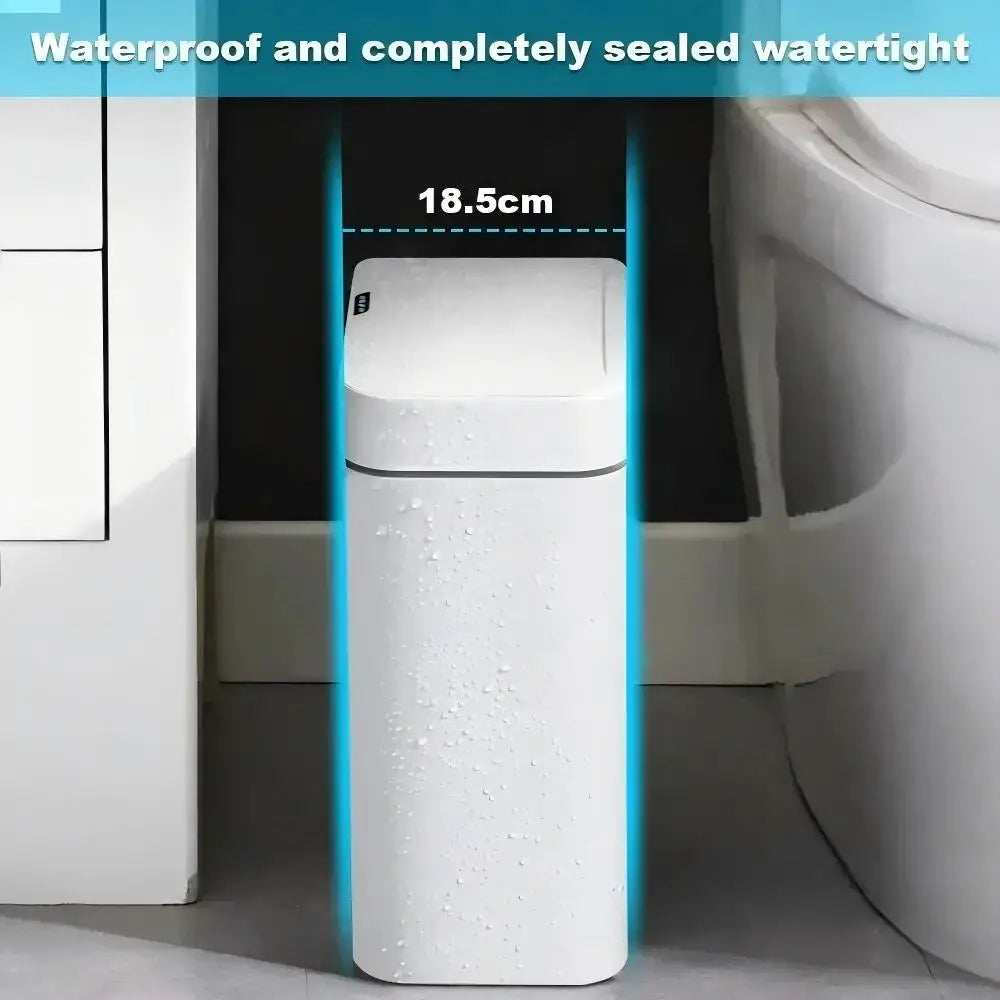 Touchless Smart Sensor Trash Can – 15L with Auto Bagging