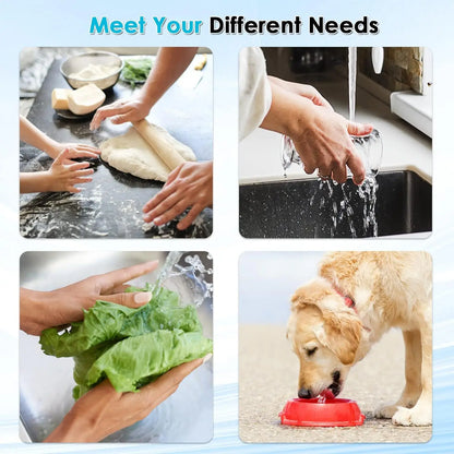 HOMEFISH Faucet Water Filter | Stainless Steel | NSF Certified | Reduces Lead & Chlorine