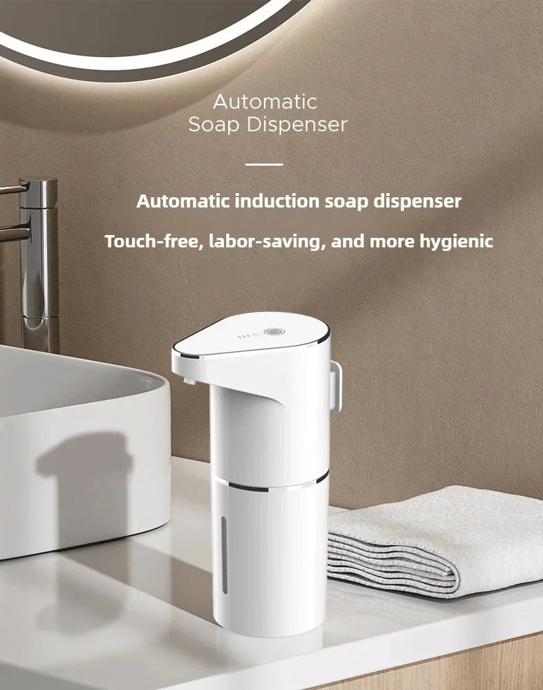Touchless Automatic Soap Dispenser – 400ml Foam Dispenser with Type-C Charging