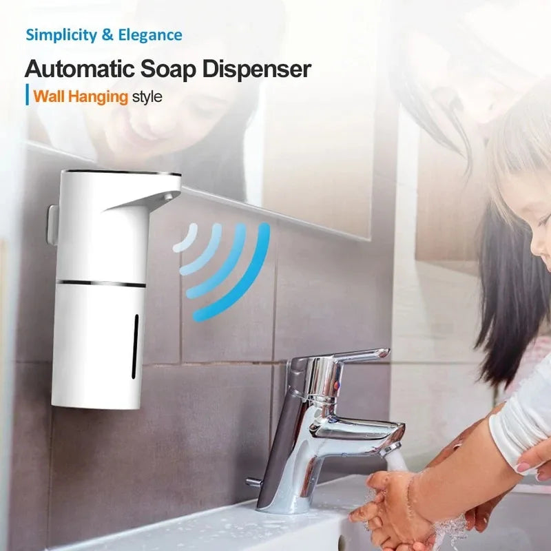 Touchless Automatic Soap Dispenser – 400ml Foam Dispenser with Type-C Charging