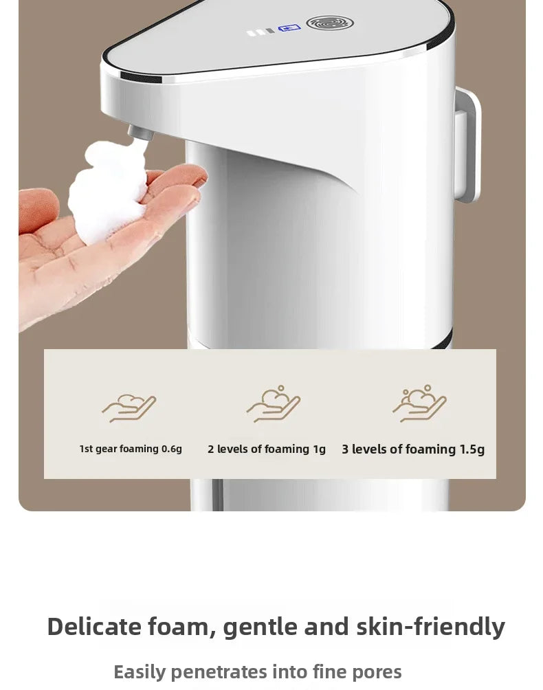 Touchless Automatic Soap Dispenser – 400ml Foam Dispenser with Type-C Charging