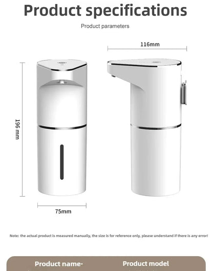 Touchless Automatic Soap Dispenser – 400ml Foam Dispenser with Type-C Charging