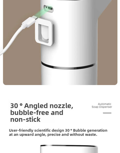 Touchless Automatic Soap Dispenser – 400ml Foam Dispenser with Type-C Charging