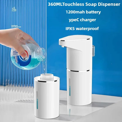 Touchless Automatic Soap Dispenser – 400ml Foam Dispenser with Type-C Charging