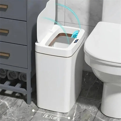 Touchless Smart Sensor Trash Can – 15L with Auto Bagging